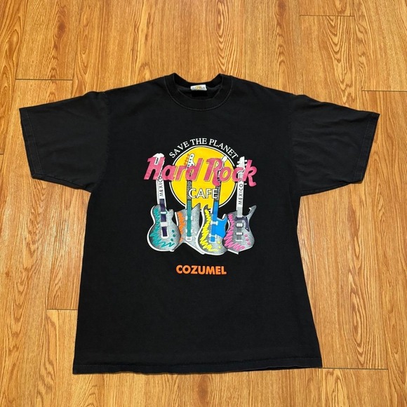 Hard Rock Cafe Other - VTG Hard Rock Cafe Men's Large Shirt Save the Earth Cozumel Guitar 90s